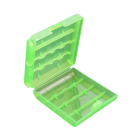 Бокс (кейс) для 4 аккумуляторов АА / ААА зеленый