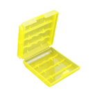 Бокс (кейс) для 4 аккумуляторов АА / ААА желтый